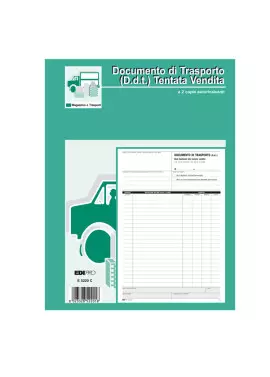 Blocco DDT per Tentata Vendita Edipro - 21x29,7 cm - 50/50 Fogli Autoricalcanti - E5220C