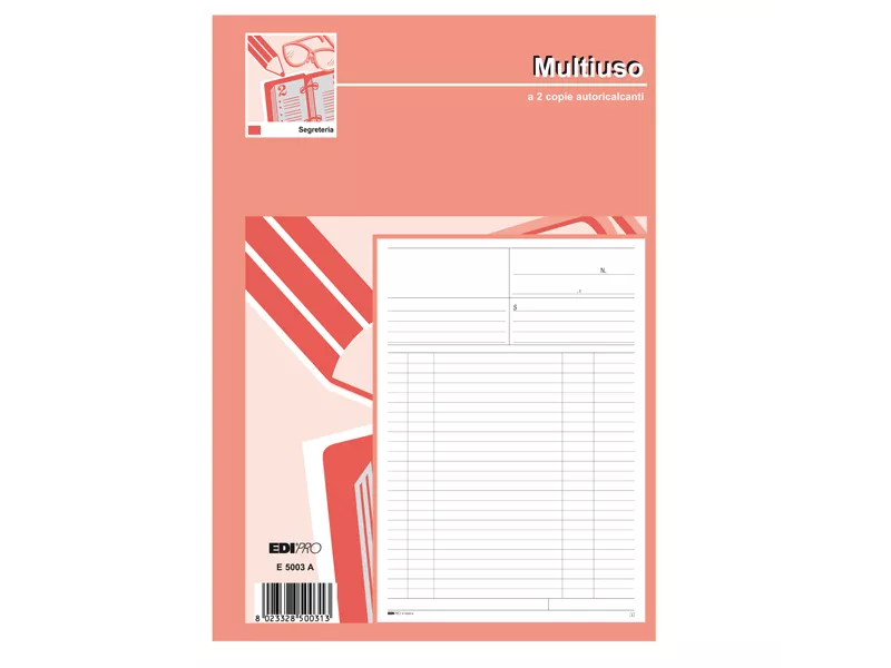 Blocco Multiuso Edipro - 21x31 cm - 50/50 Fogli Autoricalcanti - E5003A