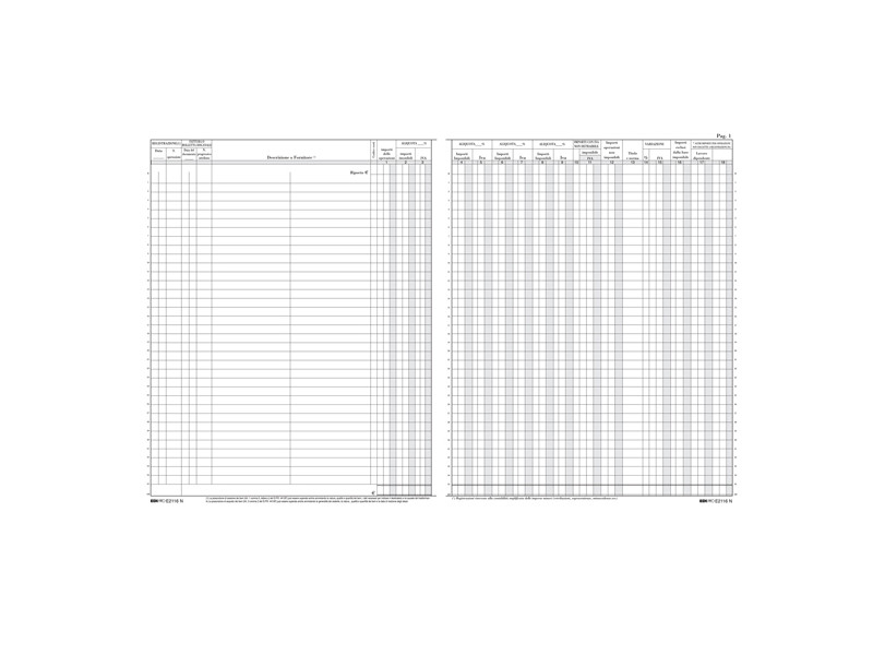 Registro IVA Acquisti Edipro - 24,5x31 cm - 22 Pagine Numerate - E2116N Registro IVA Acquisti Edipro - 24,5x31 cm - 22 Pagine Numerate - E2116N