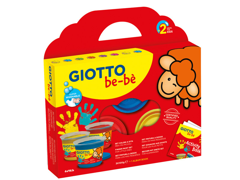 Colori a Dita Giotto Fila - 100 ml - 460700 (Rosso Blu e Giallo) Colori a Dita Giotto Fila - 100 ml - 460700 (Rosso Blu e Giallo)