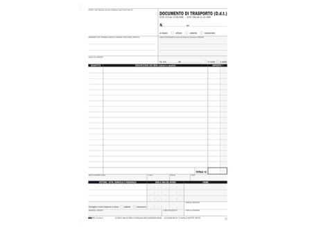 Blocco Buoni di Consegna Edipro - 21x29,7 cm - 25/25/25/25 Fogli Autoricalcanti - E5218C