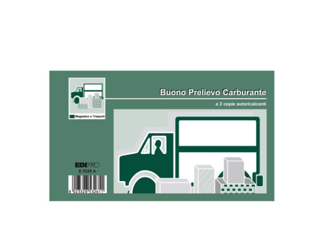 Blocco Prelievo Carburante Edipro - 9,9x17 cm - 50/50 Fogli Autoricalcanti - E5326A