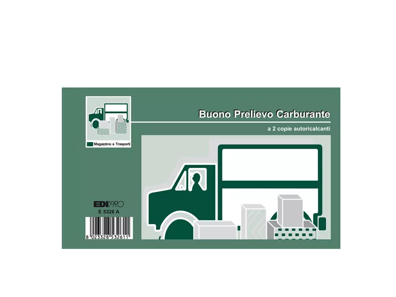 Blocco Prelievo Carburante Edipro - 9,9x17 cm - 50/50 Fogli Autoricalcanti - E5326A