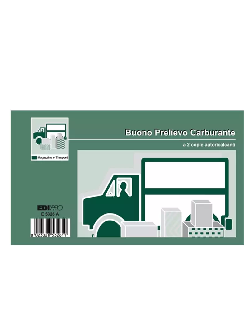 Blocco Prelievo Carburante Edipro - 9,9x17 cm - 50/50 Fogli Autoricalcanti - E5326A Blocco Prelievo Carburante Edipro - 9,9x17 cm - 50/50 Fogli Autoricalcanti - E5326A