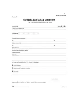 Cartella Sanitaria di Rischio per Lavoratori Esposti ad Agenti Cancerogeni Edipro - 24x31 cm - E2434