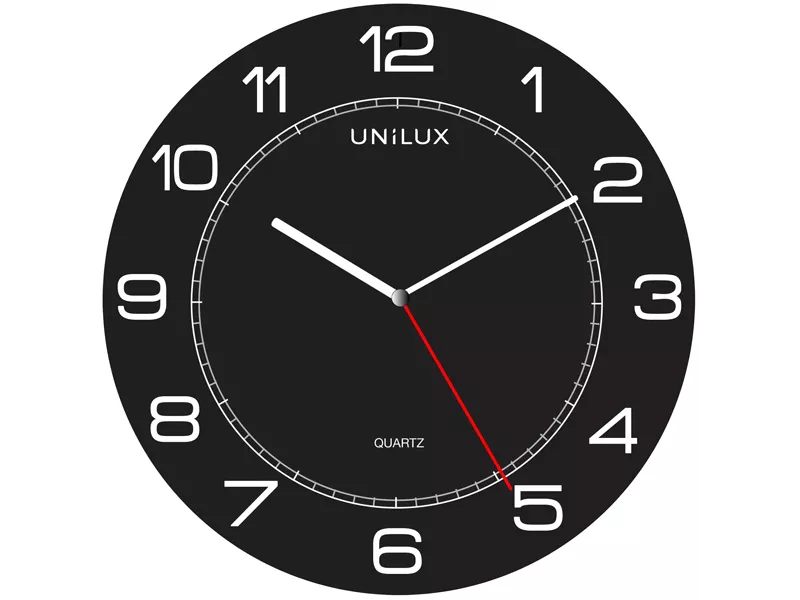 Orologio da Parete Mega Unilux - 57,5 cm - 400094568 (Nero)