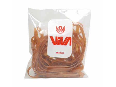 Elastici in Gomma Naturale Viva - 80 g - Diametri Vari - A80 (Ambra)