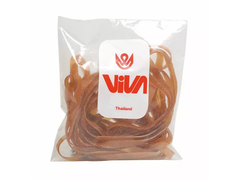 Elastici in Gomma Naturale Viva - 80 g - Diametri Vari - A80 (Ambra)
