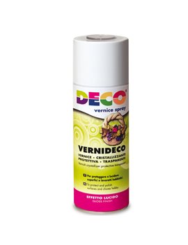 Vernice Spray Deco CWR - 400 ml - Effetto Laccato e Ceramico - 622 (Trasparente)