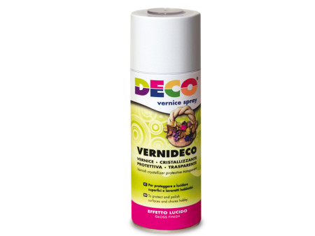 Vernice Spray Deco CWR - 400 ml - Effetto Laccato e Ceramico - 622 (Trasparente)