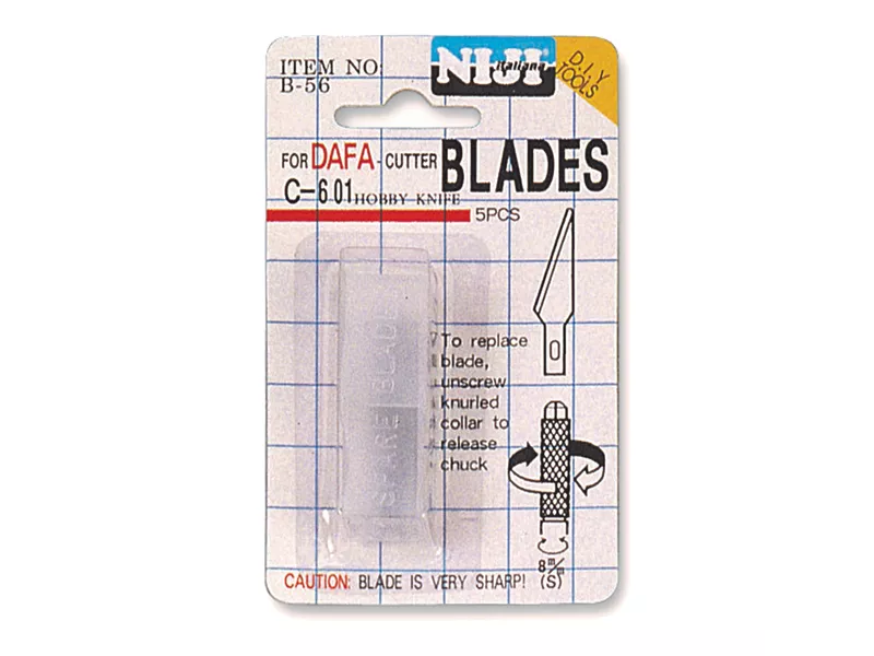 Lame di Ricambio per Cutter Hobby Knife Lebez - B-56 (Conf. 5)