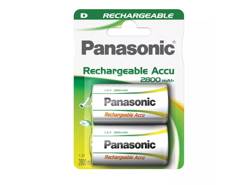 Pile Ricaricabili Panasonic - Torcia D - C307020 (Conf. 2)