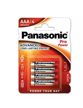 Pile Alkaline ProPower LR03 Panasonic - Ministilo AAA - C100003 (Conf. 4)
