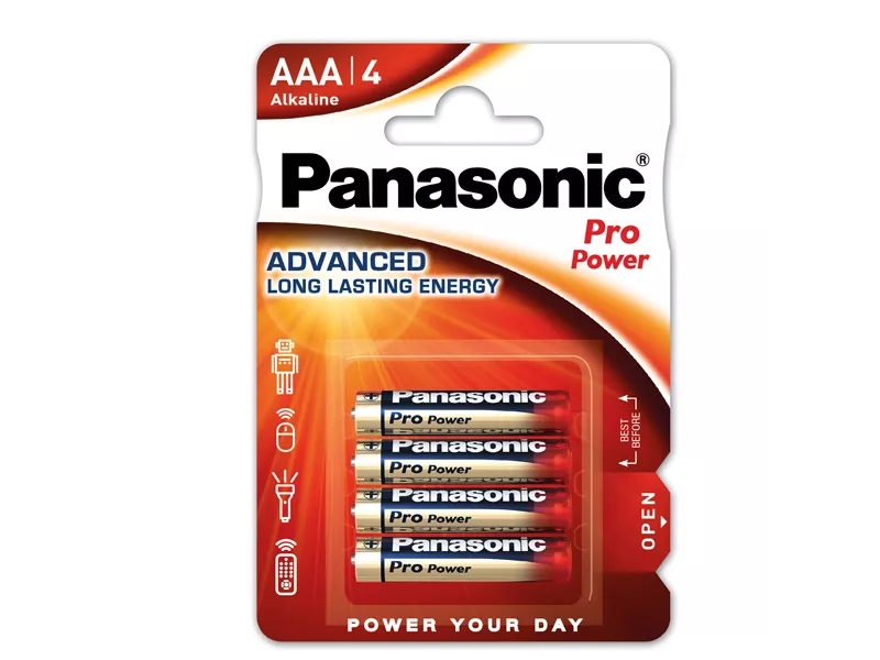 Pile Alkaline ProPower LR03 Panasonic - Ministilo AAA - C100003 (Conf. 4)