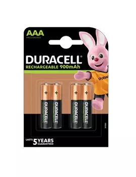 Pile Ricaricabili Duracell Plus - Ministilo AAA - 81364755 (Conf. 4)