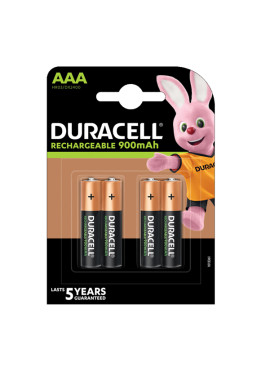Pile Ricaricabili Duracell Plus - Ministilo AAA - 81364755 (Conf. 4)