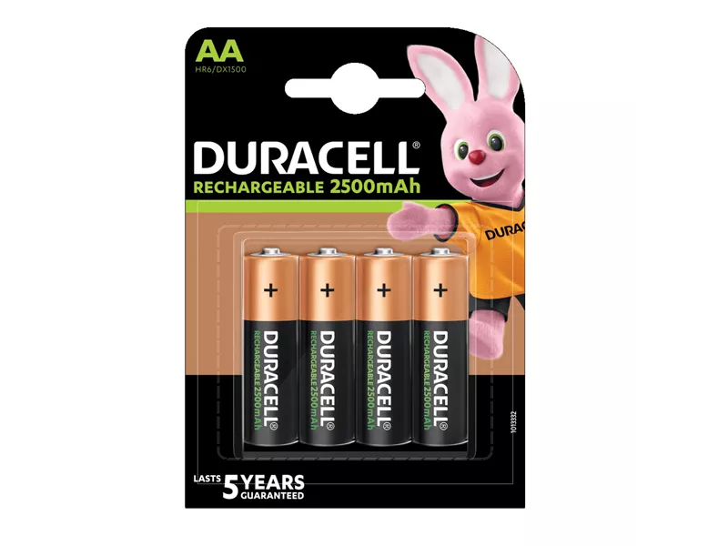 Pile Ricaricabili Duracell - Stilo AA - 8136752 (Conf. 4) Pile Ricaricabili Duracell - Stilo AA - 8136752 (Conf. 4)
