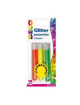 Glitter Grana Fine Deco CWR - 12 ml - 11591 (Assortiti Conf. 3)