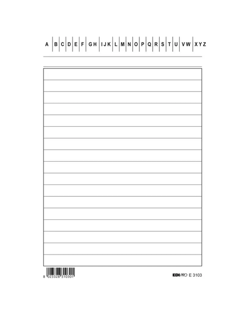 Schede in Cartoncino Rigate Edipro - 10,5x15 cm - E3103BL (Conf. 100) Schede in Cartoncino Rigate Edipro - 10,5x15 cm - E3103BL (Conf. 100)