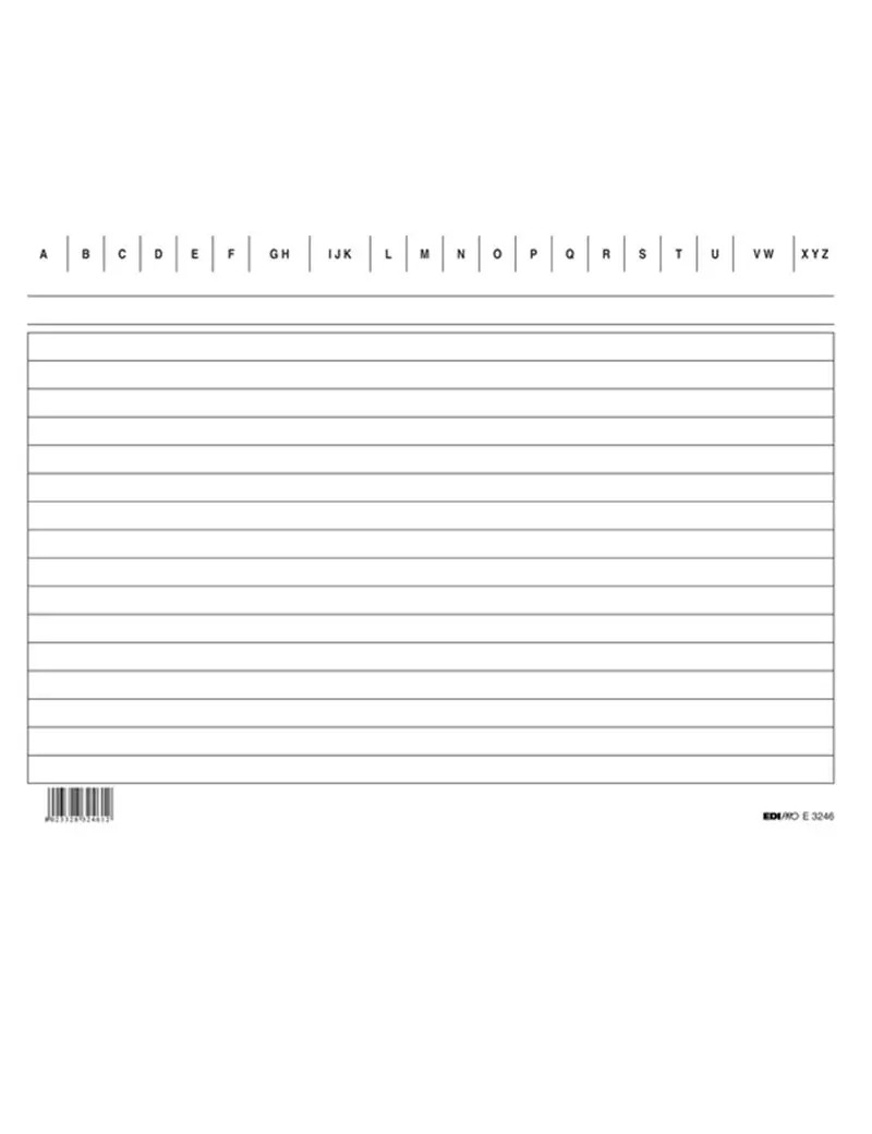 Schede in Cartoncino Rigate Edipro - 21x15 cm - E3246BL (Conf. 100) Schede in Cartoncino Rigate Edipro - 21x15 cm - E3246BL (Conf. 100)