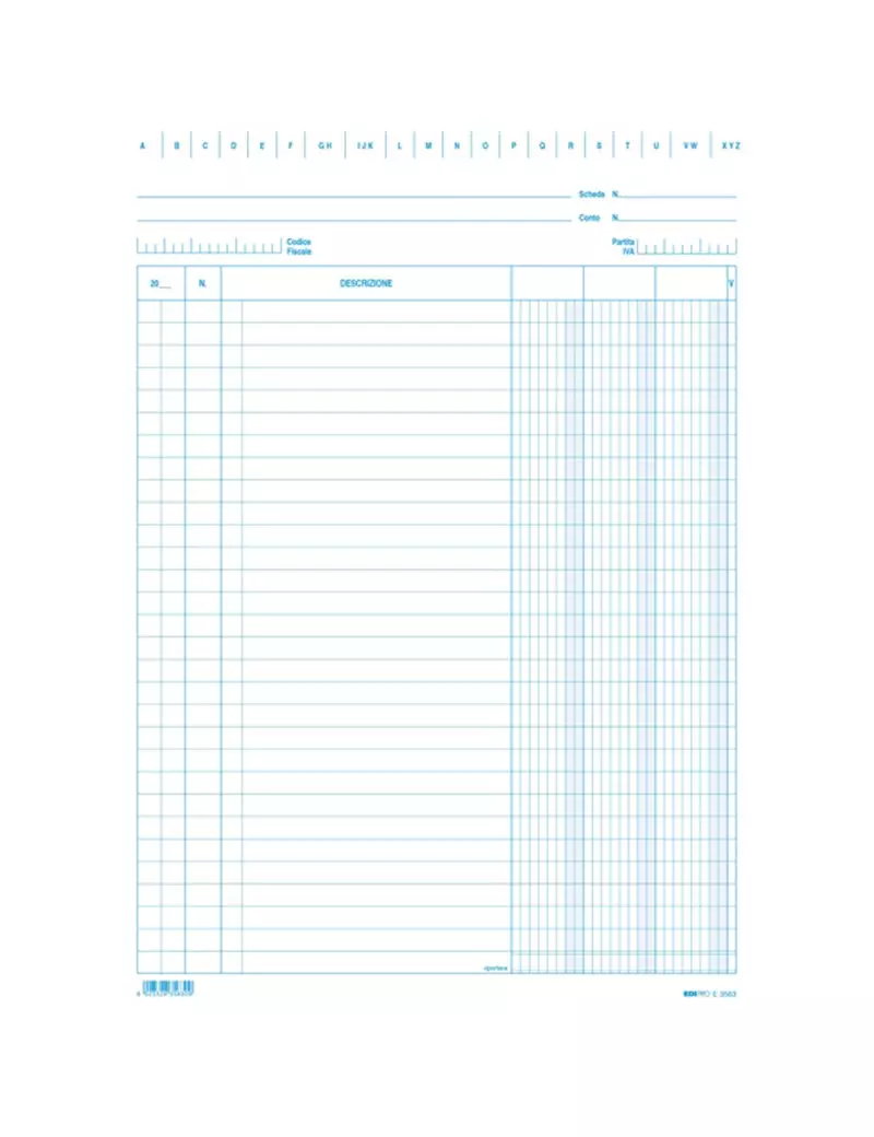 Schede in Cartoncino a 2 Colonne Edipro - 15x21 cm - E3329BL (Conf. 100) Schede in Cartoncino a 2 Colonne Edipro - 15x21 cm - E3329BL (Conf. 100)