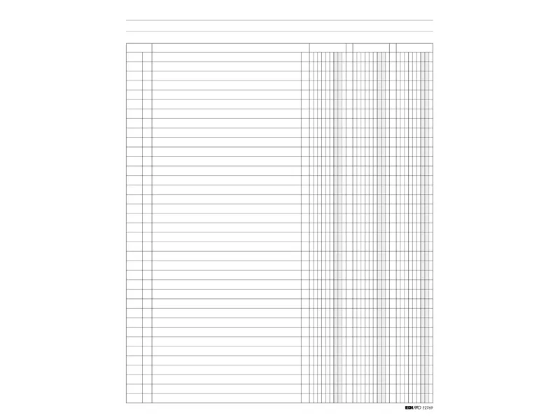 Registro a 3 Colonne Edipro - 24x31 cm - 100 Pagine - E2769