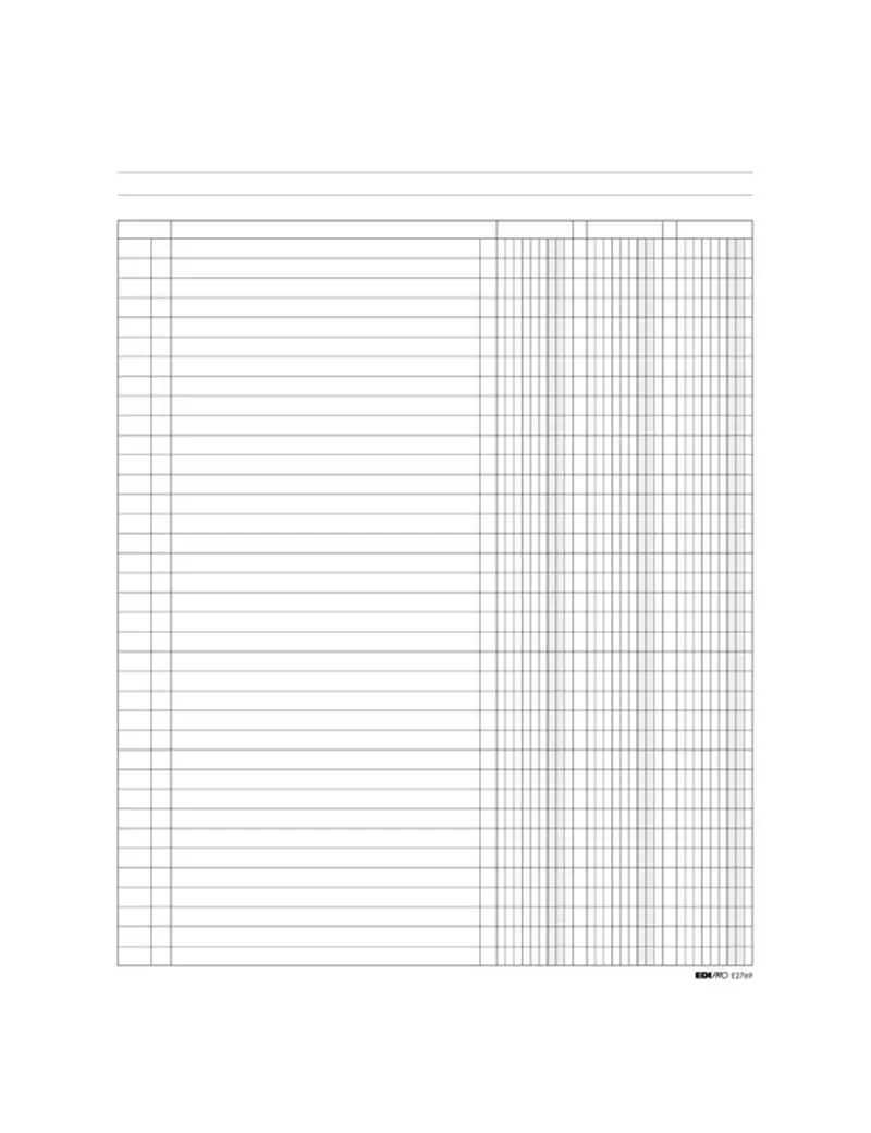 Registro a 3 Colonne Edipro - 24x31 cm - 100 Pagine - E2769 Registro a 3 Colonne Edipro - 24x31 cm - 100 Pagine - E2769