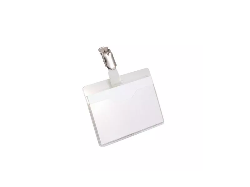 Portabadge Orizzontale con Tasca Aperta Durable - 6x9 cm (Trasparente Conf. 25) Portabadge Orizzontale con Tasca Aperta Durable - 6x9 cm (Trasparente Conf. 25)
