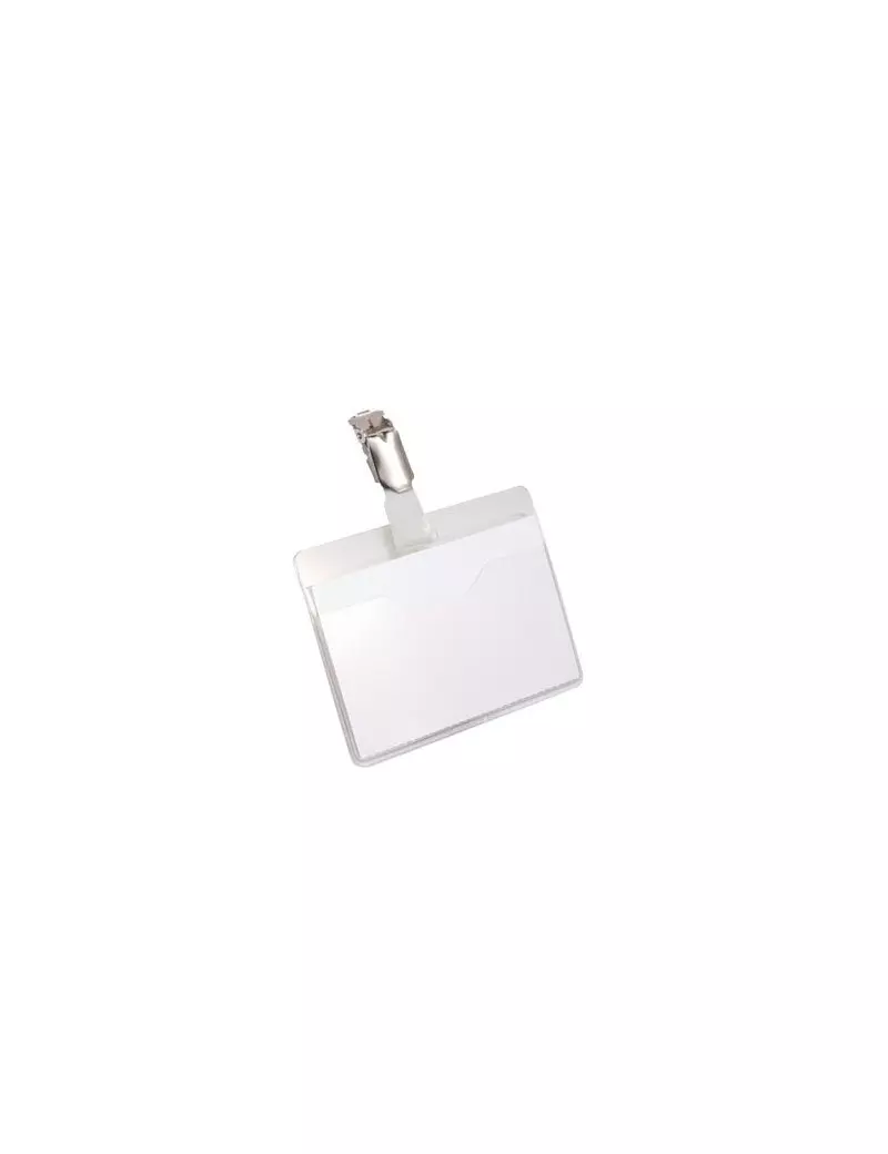 Portabadge Orizzontale con Tasca Aperta Durable - 6x9 cm (Trasparente Conf. 25) Portabadge Orizzontale con Tasca Aperta Durable - 6x9 cm (Trasparente Conf. 25)