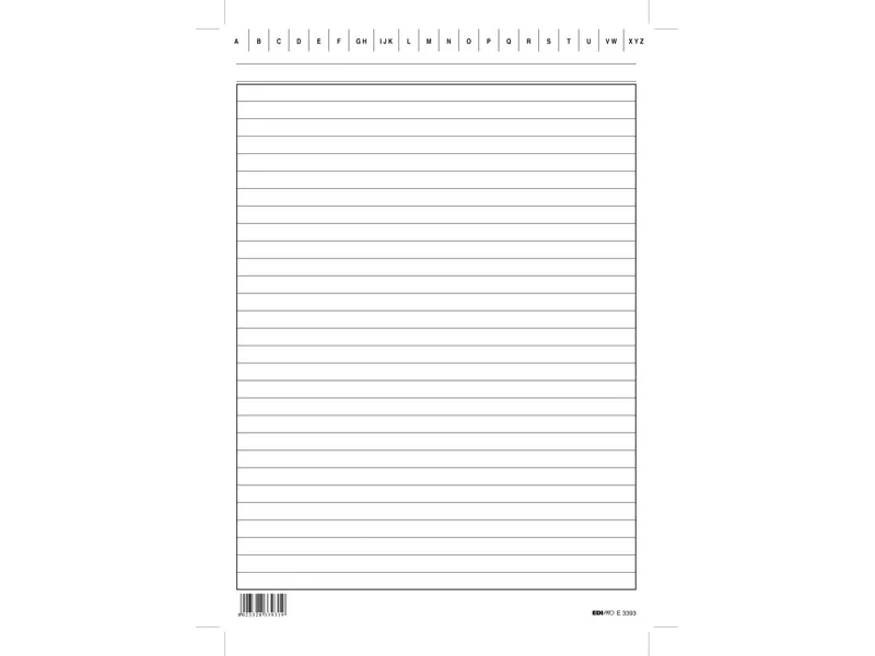 Schede in Cartoncino Rigate Edipro - 17x24 cm - E3393BL (Conf. 100)