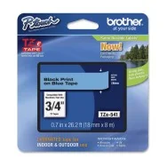 Nastro Originale Brother TZe-541 - 18 mm x 8 m - Laminato (Nero su Blu)