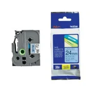 Nastro Originale Brother TZe-551 - 24 mm x 8 m - Laminato (Nero su Blu)