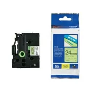 Nastro Originale Brother TZe-C51 - 24 mm x 5 m - Laminato (Nero su Giallo Fluo)