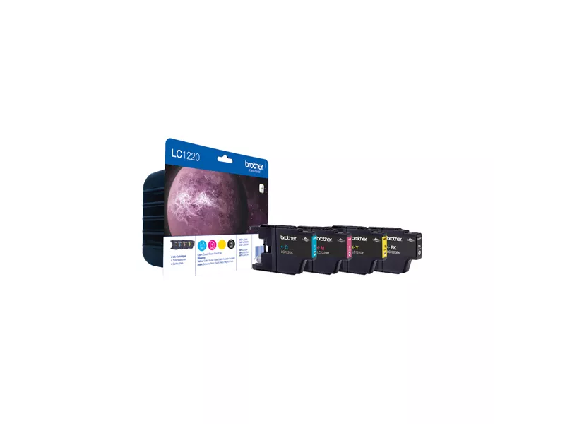 Multipack Cartucce Originali Brother LC-1220VP (Nero e Colori Conf. 4)