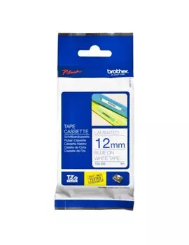 Nastro Originale Brother MK-233BZ - 12 mm x 8 m - Laminato (Blu su Bianco)