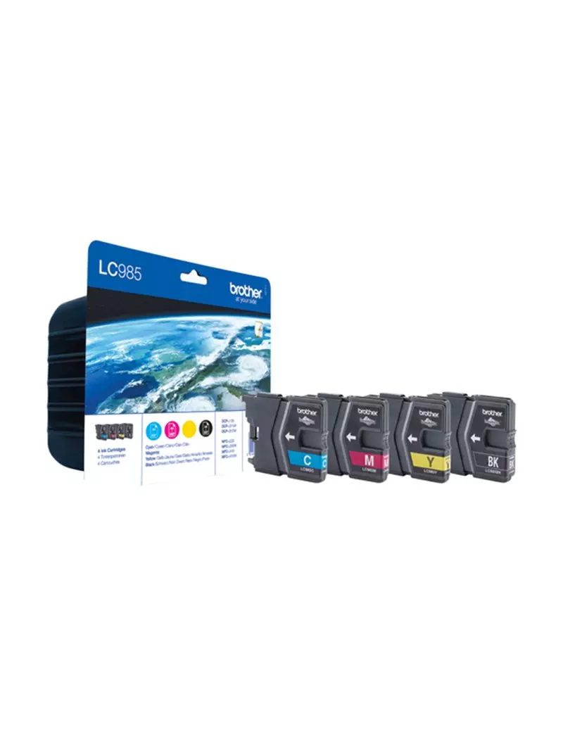 Multipack Cartucce Originali Brother LC-985VP (Nero e Colori Conf. 4) Multipack Cartucce Originali Brother LC-985VP (Nero e Colori Conf. 4)