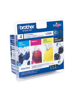 Multipack Cartucce Originali Brother LC-980VP (Nero e Colori Conf. 4)