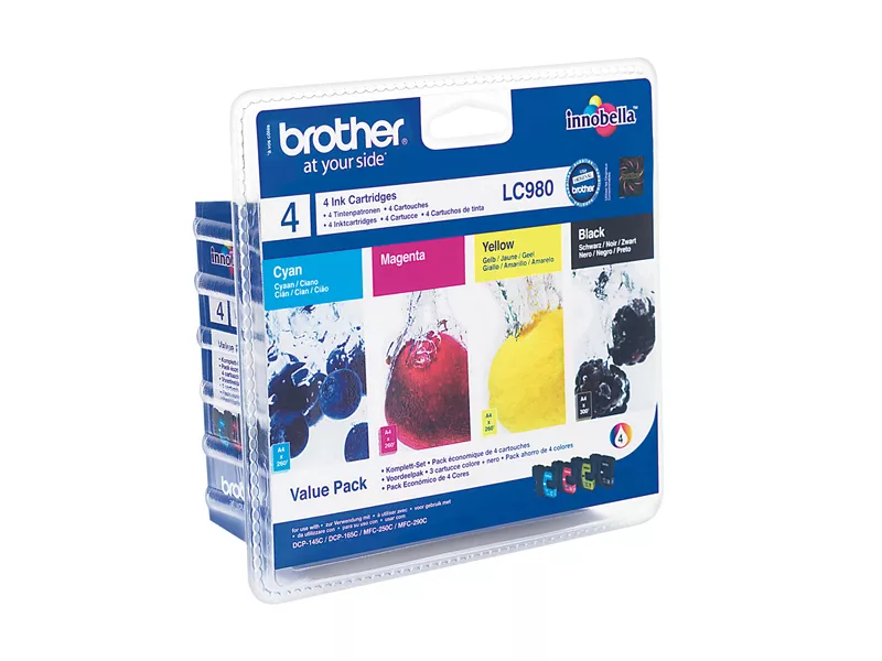 Multipack Cartucce Originali Brother LC-980VP (Nero e Colori Conf. 4)