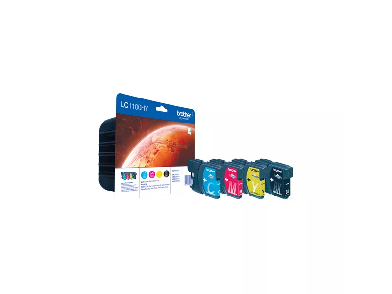Multipack Cartucce Originali Brother LC-1100HYVALBP (Nero e Colori XL Conf. 4)