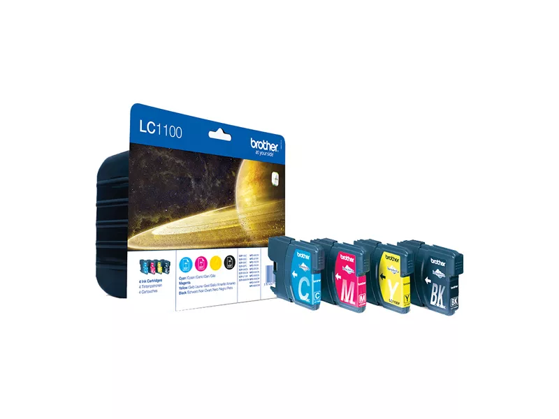 Multipack Cartucce Originali Brother LC-1100VALBP (Nero e Colori Conf. 4)