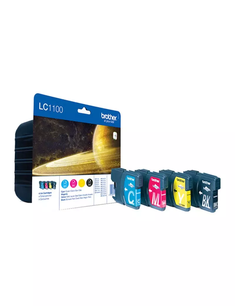 Multipack Cartucce Originali Brother LC-1100VALBP (Nero e Colori Conf. 4)