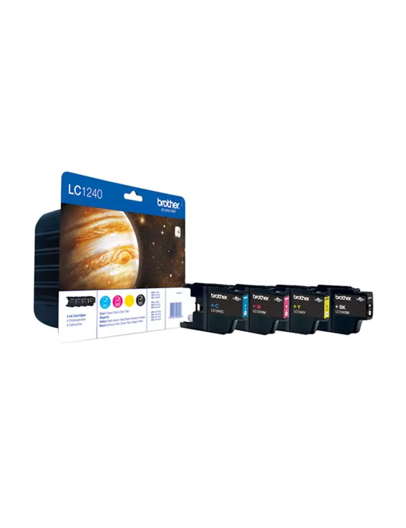 Multipack Cartucce Originali Brother LC-1240VALBP (Nero e Colori Conf. 4) Multipack Cartucce Originali Brother LC-1240VALBP (Nero e Colori Conf. 4)