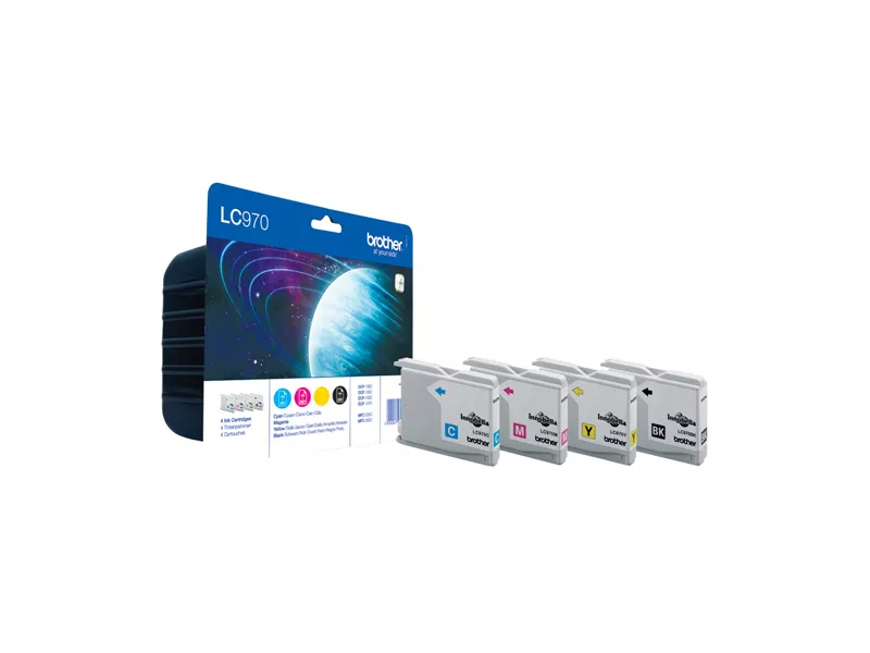 Multipack Cartucce Originali Brother LC-970VALBP (Nero e Colori Conf. 4)