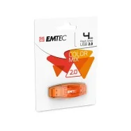 Pen Drive C410 Emtec - USB 2.0 - 4 GB - ECMMD32GC410 (Arancione)