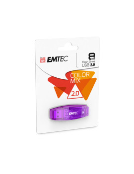 Pen Drive C410 Emtec - USB 2.0 - 8 GB - ECMMD8GC410 (Viola)