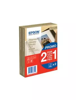 Carta Fotografica Premium Glossy Photo Paper Epson C13S042167 - 10x15 cm - Lucida (Conf. 80)