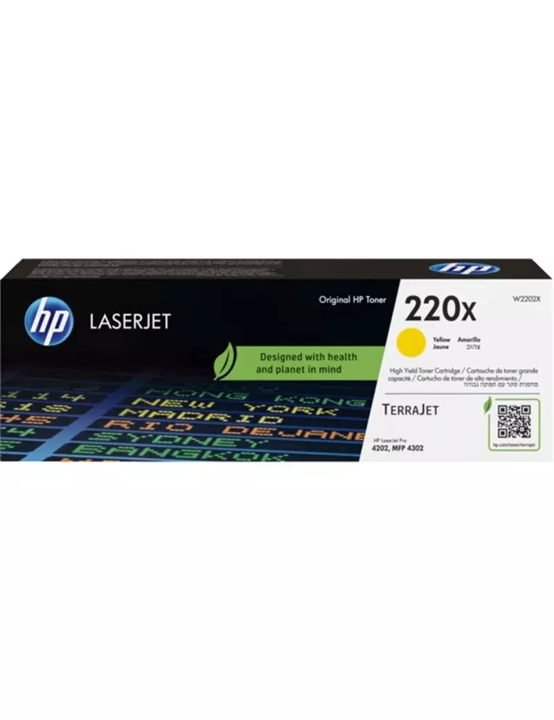 Toner Originale HP W2202X 220X (Giallo 5500 pagine)