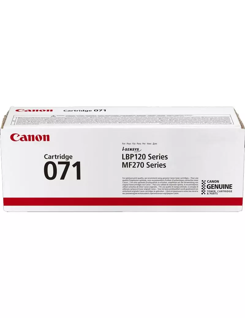 Toner Originale Canon 071 5645C002 (Nero 1200 pagine) Toner Originale Canon 071 5645C002 (Nero 1200 pagine)