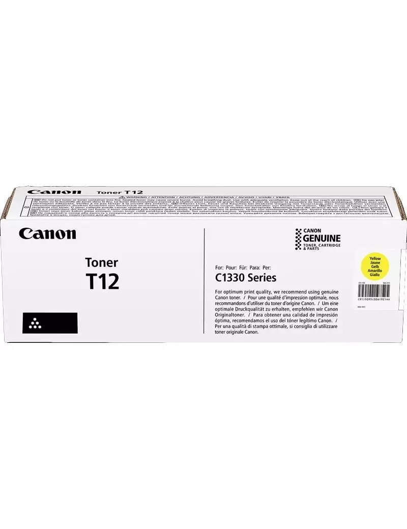 Toner Originale Canon T12y 5095C006 (Giallo 5300 pagine)