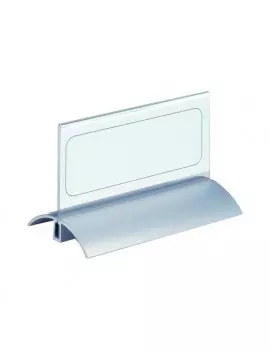 Portanome da Tavolo Desk Presenter De Luxe Durable - 6,1x15 cm (Trasparente Conf. 2)